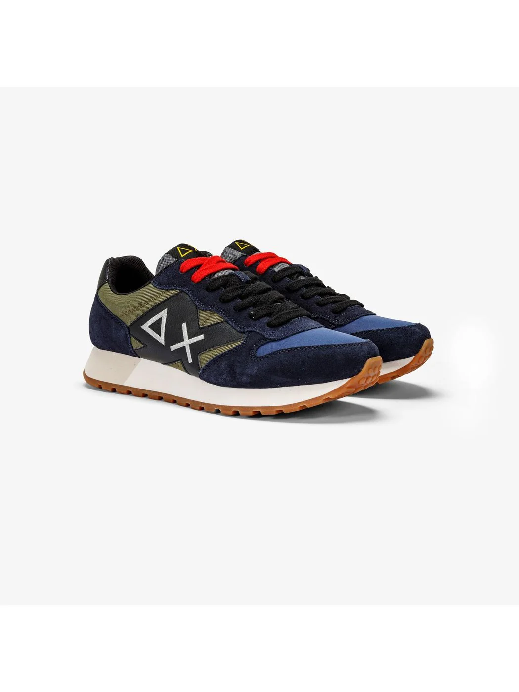 SUN68 Sneaker Uomo Jaxi bicolor Z42114 7407 Verde - Image 3