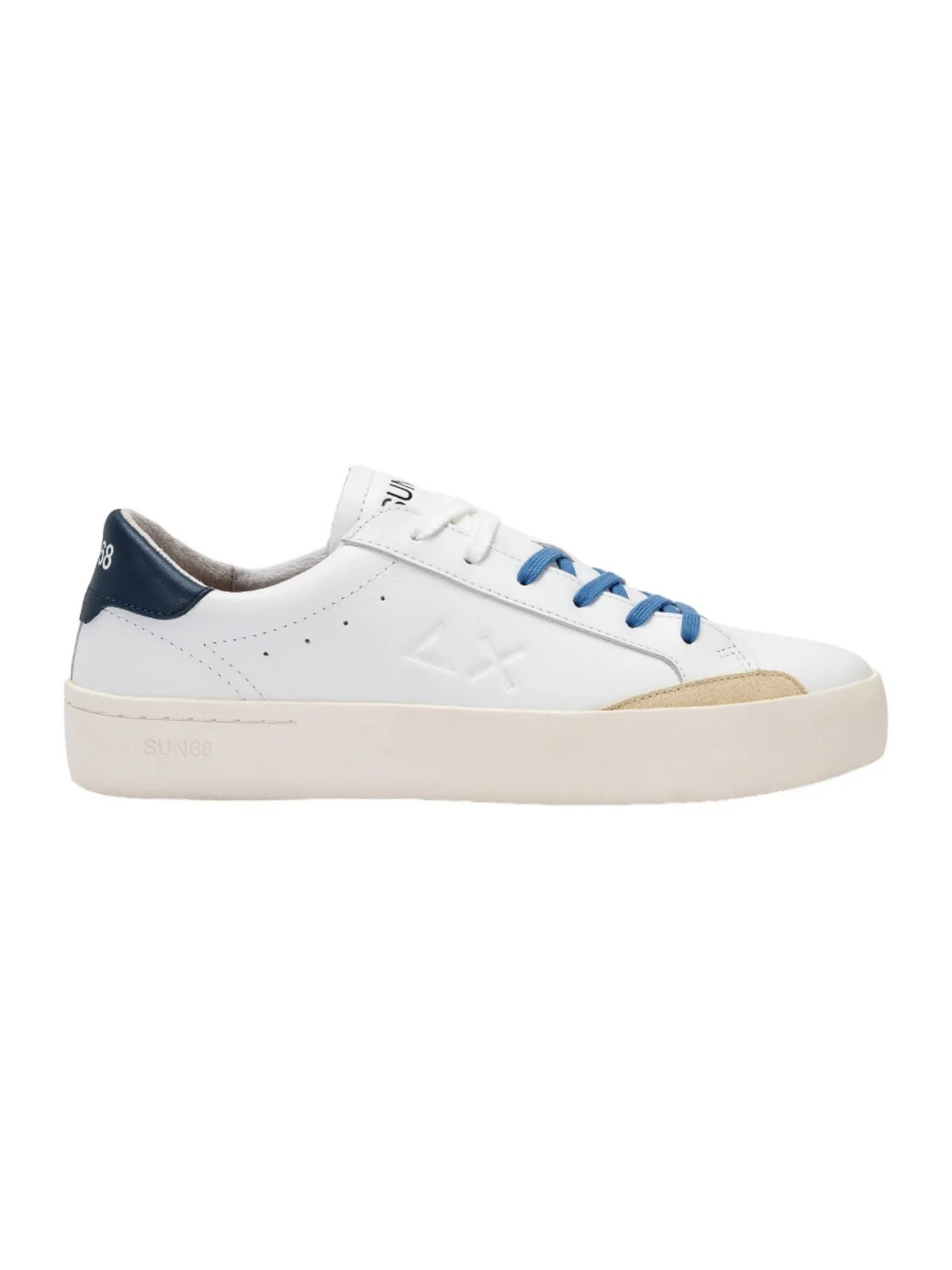 SUN68 Sneaker Uomo Street Leather Z34140 0107 Bianco