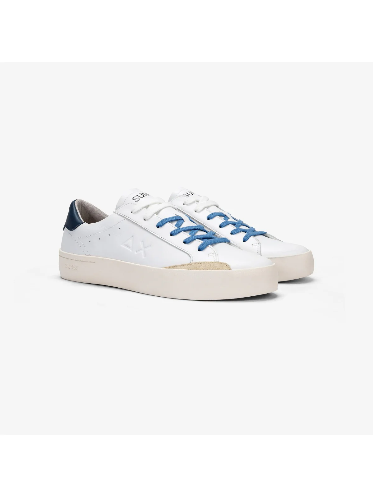 SUN68 Sneaker Uomo Street Leather Z34140 0107 Bianco - Image 2