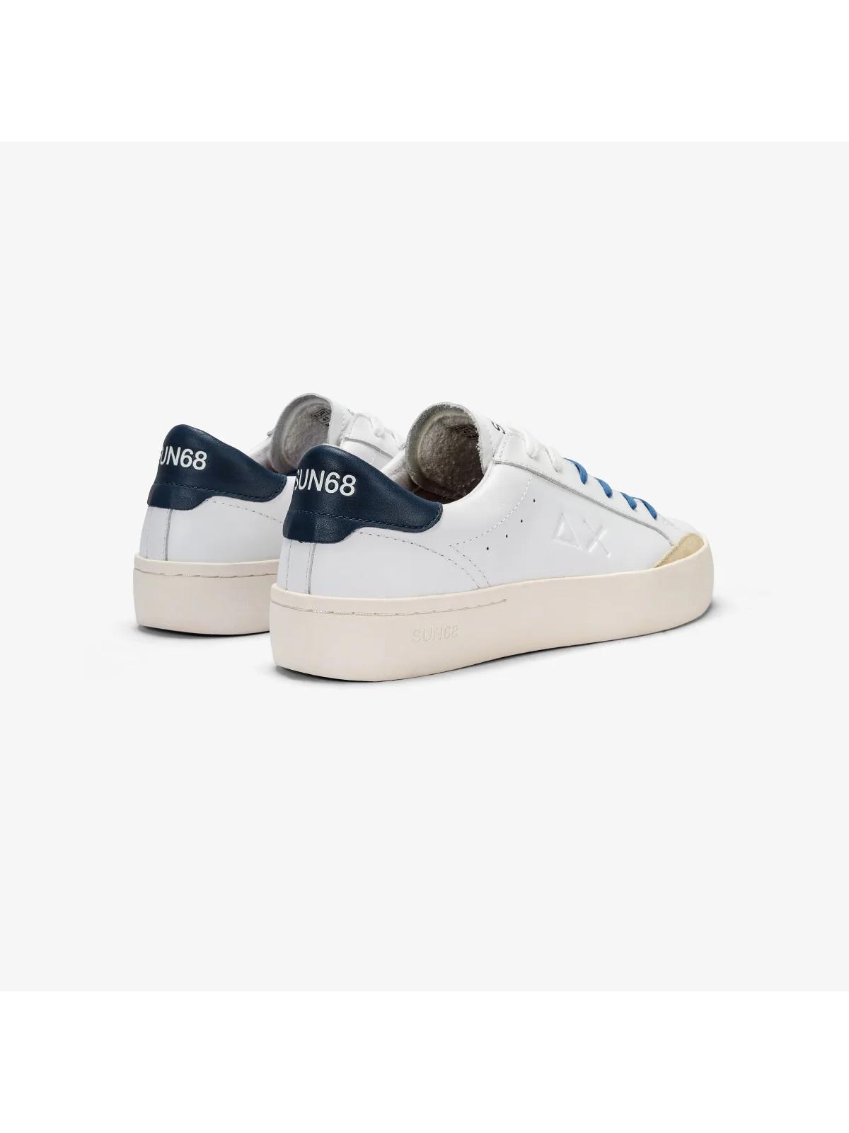 SUN68 Sneaker Uomo Street Leather Z34140 0107 Bianco - Image 3