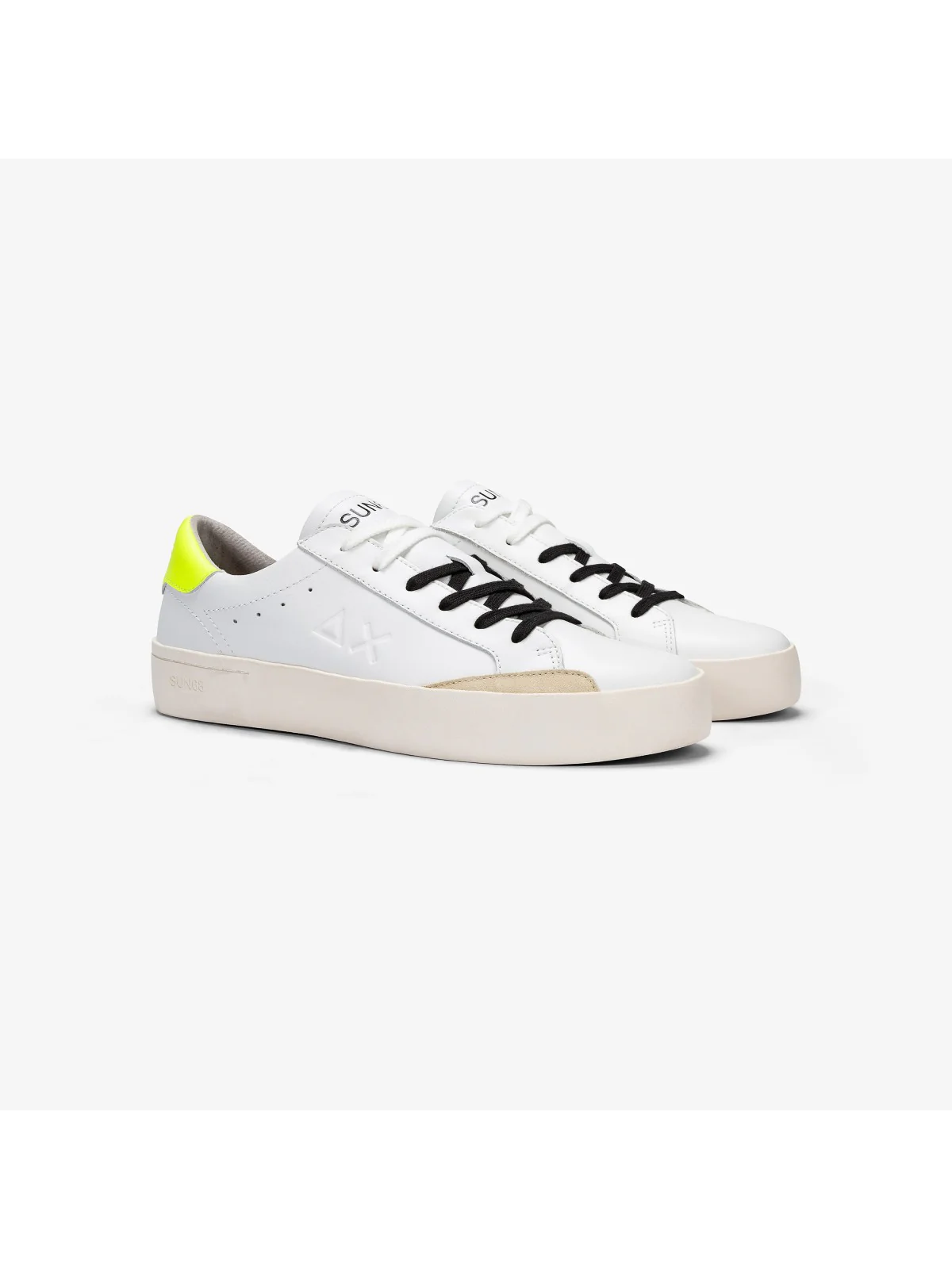 SUN68 Sneaker Uomo Street Leather Z34140 0163 Bianco - Image 2