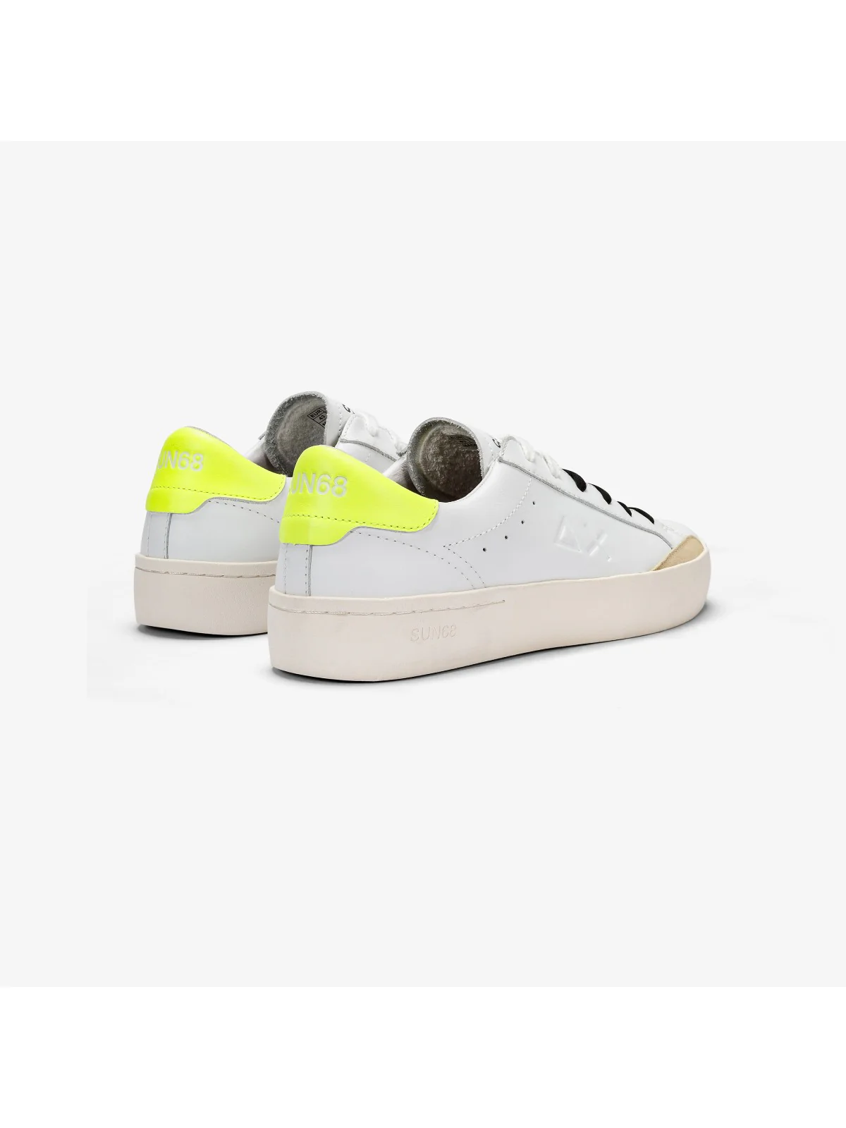 SUN68 Sneaker Uomo Street Leather Z34140 0163 Bianco - Image 3