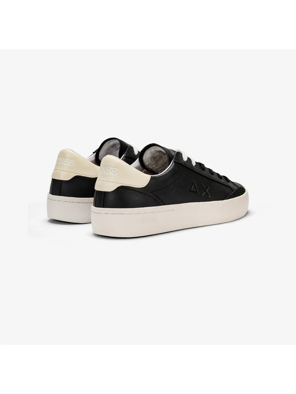 SUN68 Sneaker Uomo Street Leather Z34140 11 Nero - Image 3