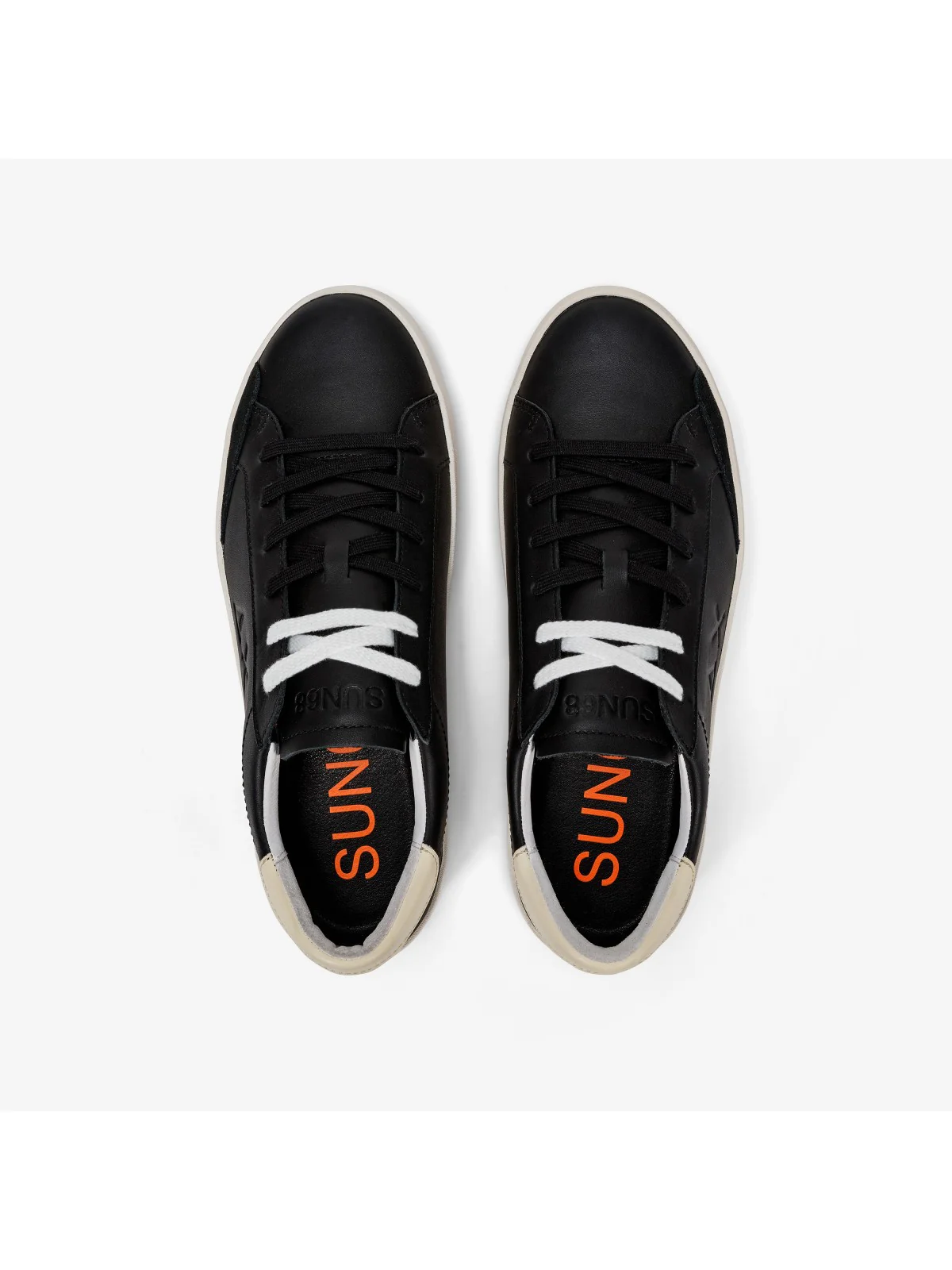 SUN68 Sneaker Uomo Street Leather Z34140 11 Nero - Image 4