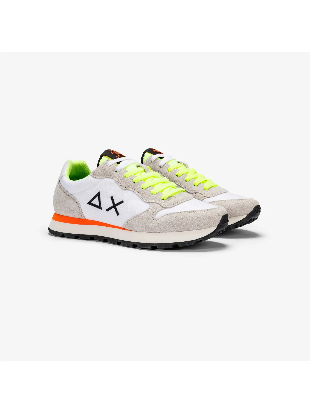 SUN68 Sneaker Uomo Tom fluo Z34102 01 Bianco - Image 2