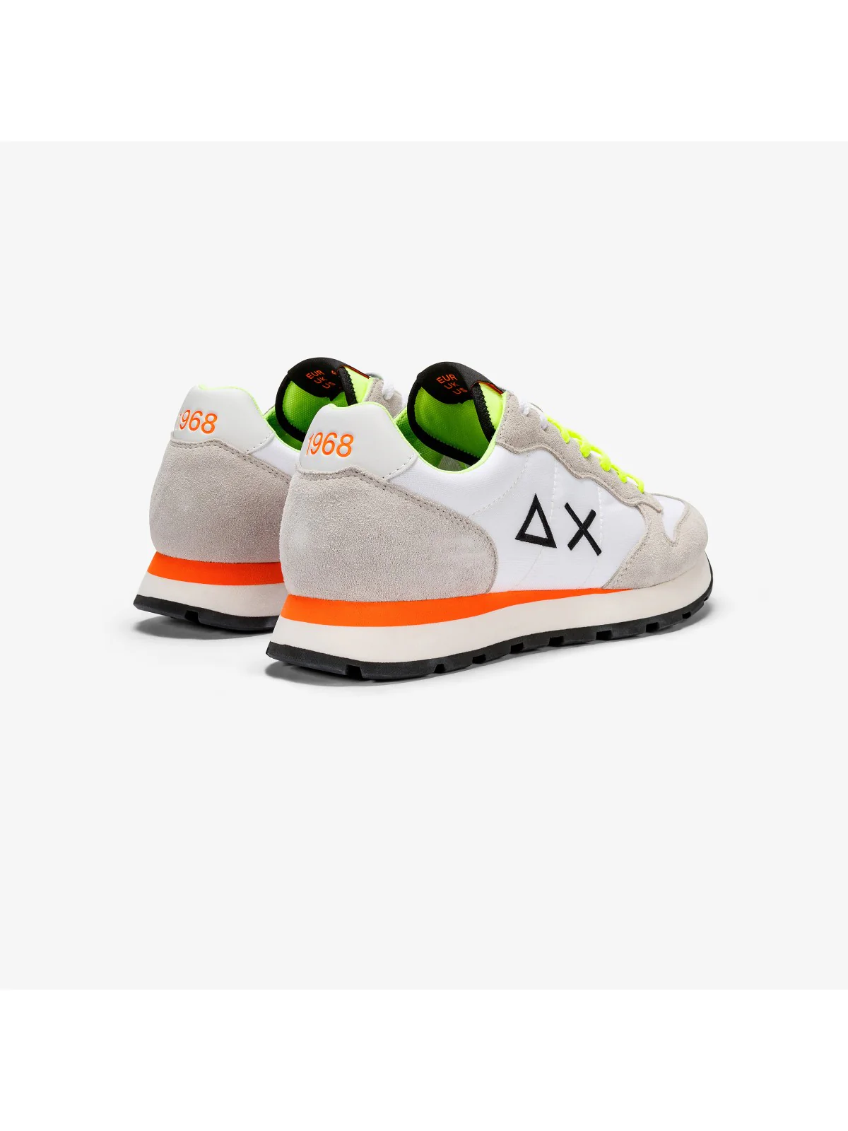 SUN68 Sneaker Uomo Tom fluo Z34102 01 Bianco - Image 3