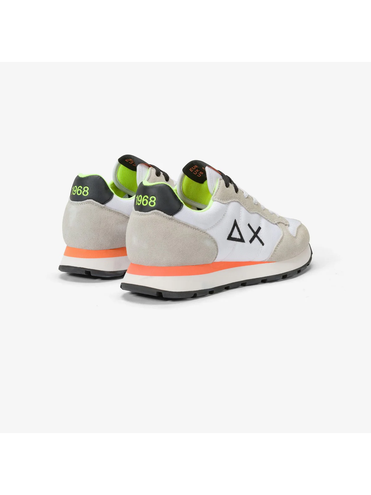 SUN68 Sneaker Uomo Tom fluo Z44102 01 Bianco - Image 3