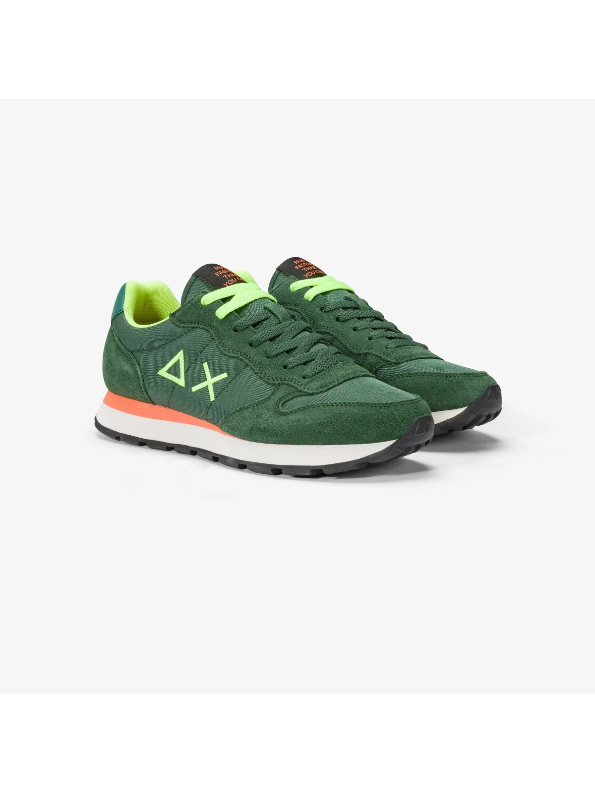 SUN68 Sneaker Uomo Tom fluo Z44102 37 Verde - Image 4