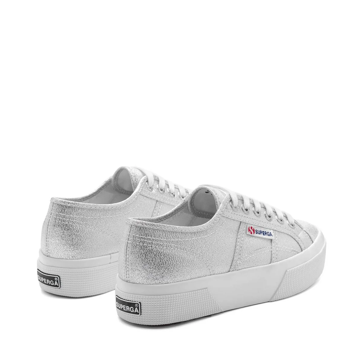 SUPERGA Sneaker Donna 2740 PLATFORM LAME S6128SW 031 GREY SILVER - Image 6
