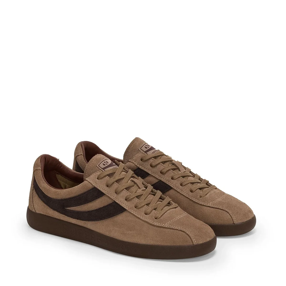 SUPERGA Sneaker Uomo 1960 CAPRI S71474W AOV Brown Caribou-Brown - Image 5