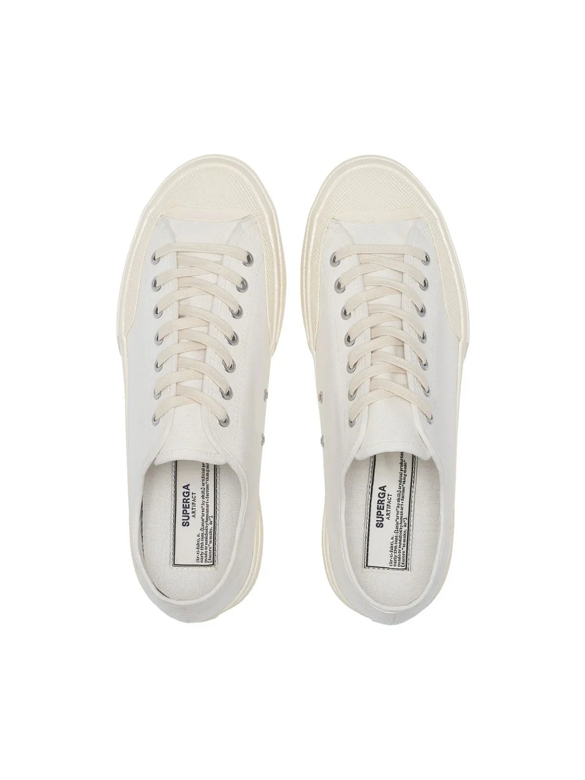 SUPERGA Sneaker Uomo 2432 WORKS LOW CUT COTTON CANV S51347W A1Q Bianco - Image 2