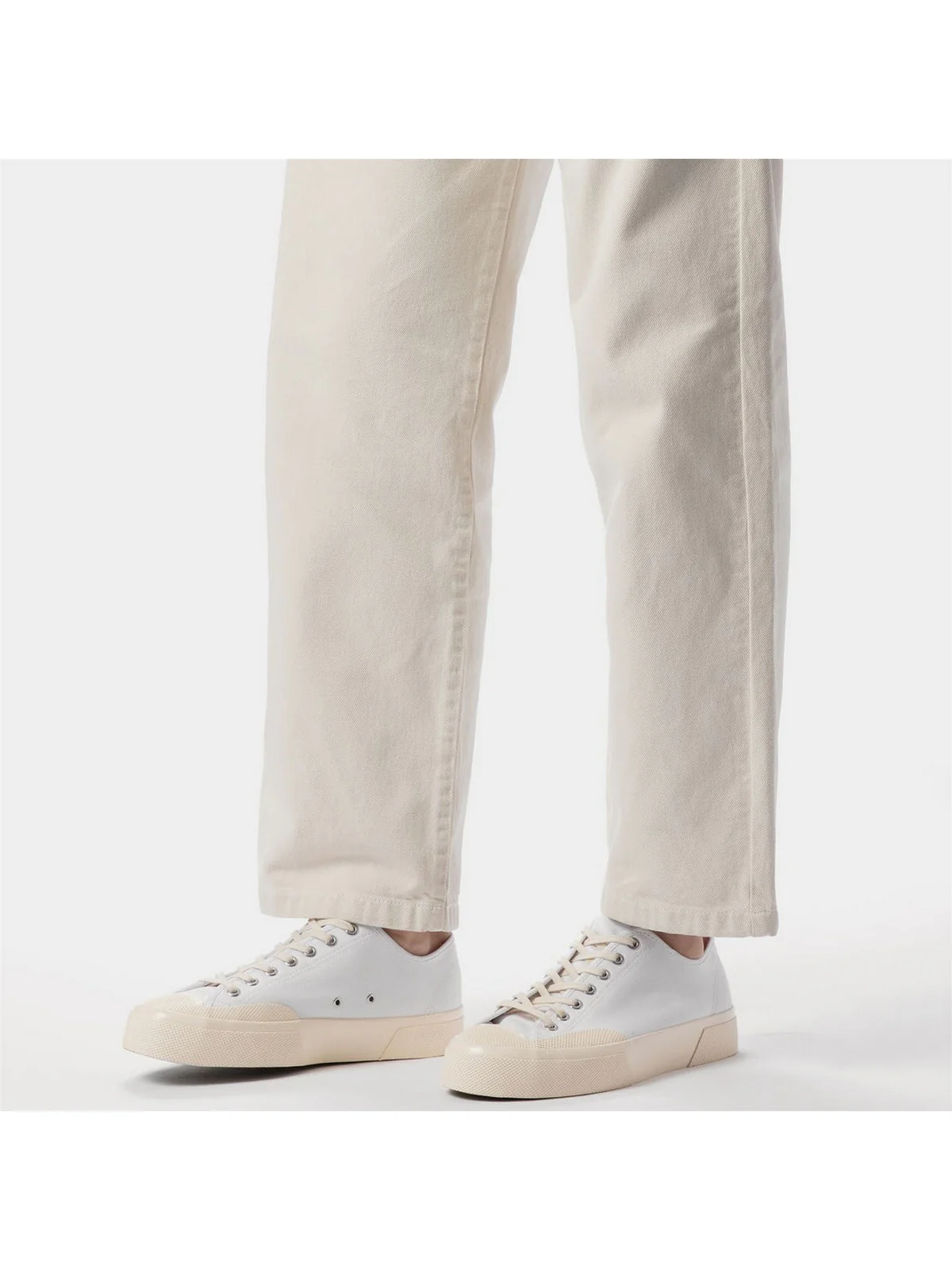 SUPERGA Sneaker Uomo 2432 WORKS LOW CUT COTTON CANV S51347W A1Q Bianco - Image 6