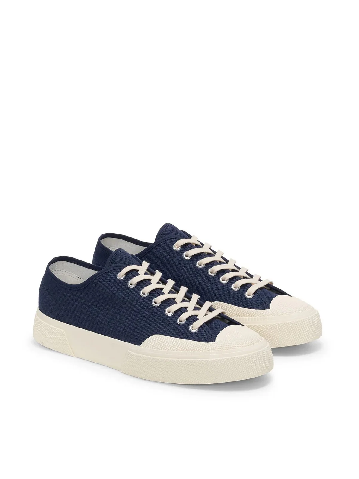 SUPERGA Sneaker Uomo 2432 WORKS LOW CUT COTTON CANV S51347W A2F Blu - Image 2