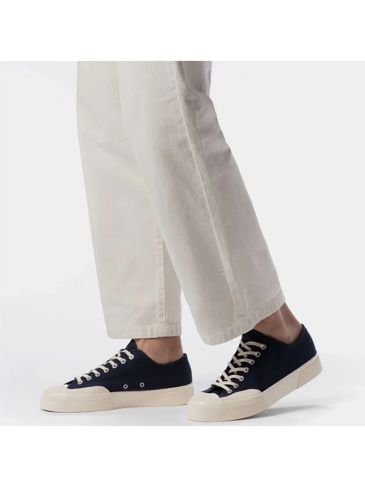 SUPERGA Sneaker Uomo 2432 WORKS LOW CUT COTTON CANV S51347W A2F Blu - Image 3