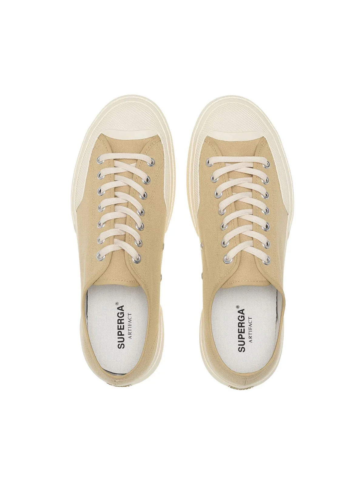 SUPERGA Sneaker Uomo 2432 WORKS LOW CUT COTTON CANV S51347W A6P Beige - Image 2