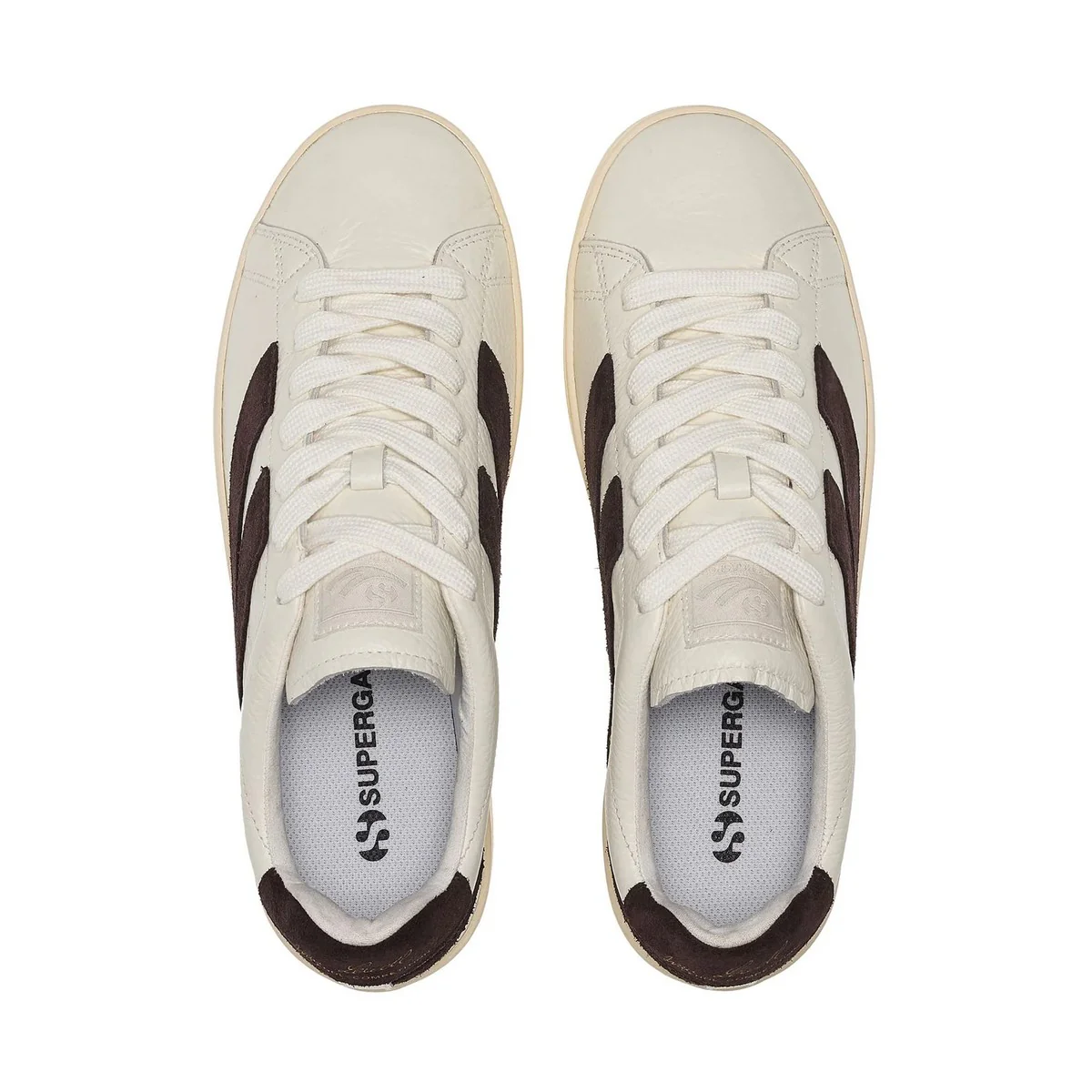 SUPERGA Sneaker Uomo 4833 LENDL S51477W A8M White Avorio-Leef Gr - Image 3