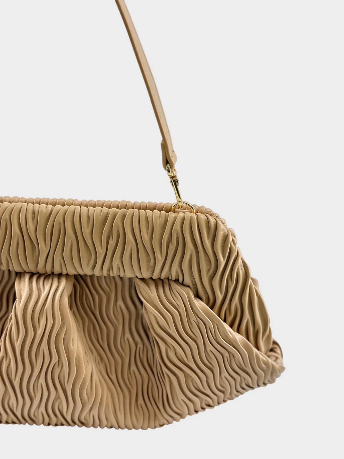 THEMOIRè Borsa Donna BIOS BAGUETTE ARRICCIATO APPLE 261WTMBB0OOAA SAND - Image 4