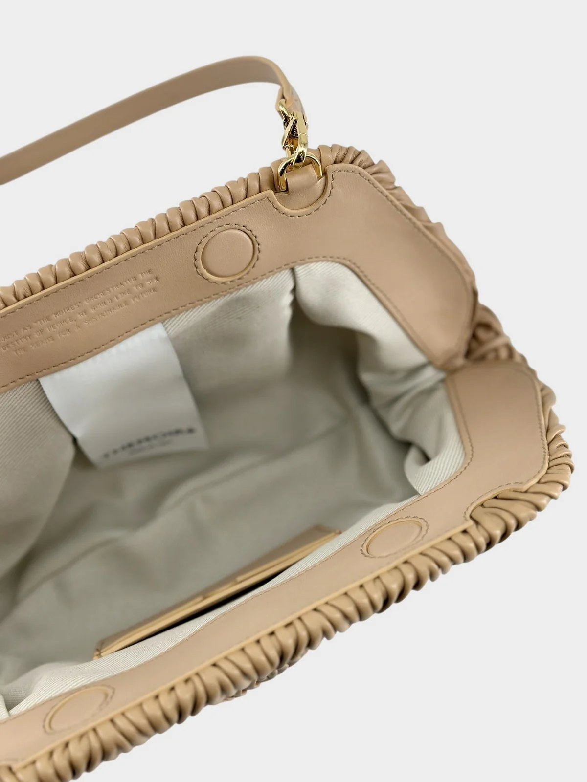 THEMOIRè Borsa Donna BIOS BAGUETTE ARRICCIATO APPLE 261WTMBB0OOAA SAND - Image 5