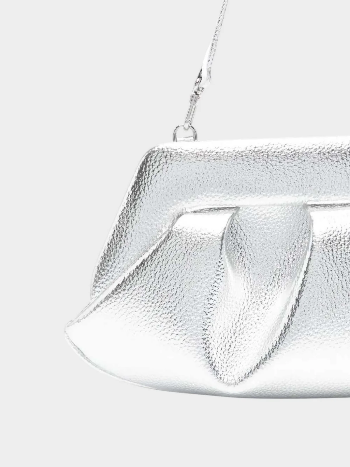 THEMOIRè Borsa Donna BIOS BAGUETTE BOTTOLATO LAMINATO 261WTMBB0OOBL SILVER SILVER - Image 4