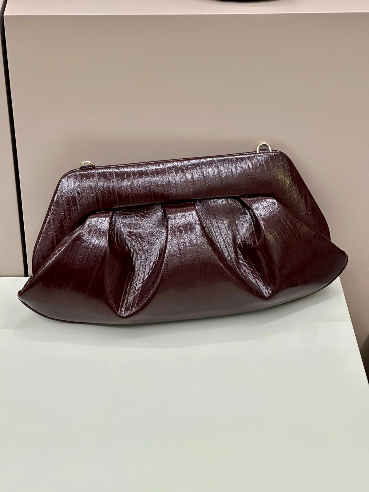 THEMOIRè Borsa Donna BIOS BAGUETTE RIGATO VEGAN FABRIC 261WTMBB0ORVF CHOCOLATE PLUM - Image 6
