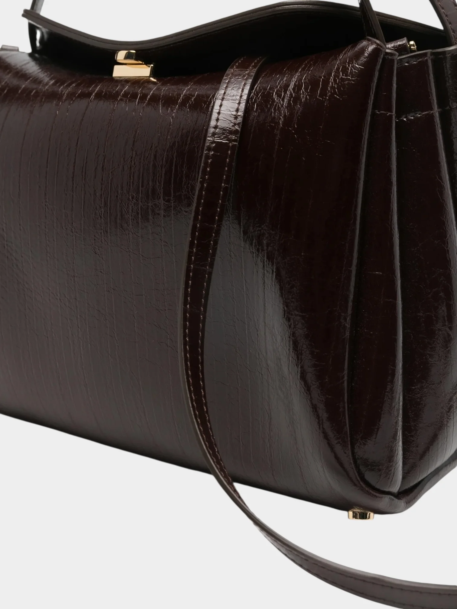 THEMOIRè Borsa Donna CALIPSO TRUNK RIGATO VEGAN FABRIC 261WTMCT0ORVF CHOCOLATE PLUM - Image 4