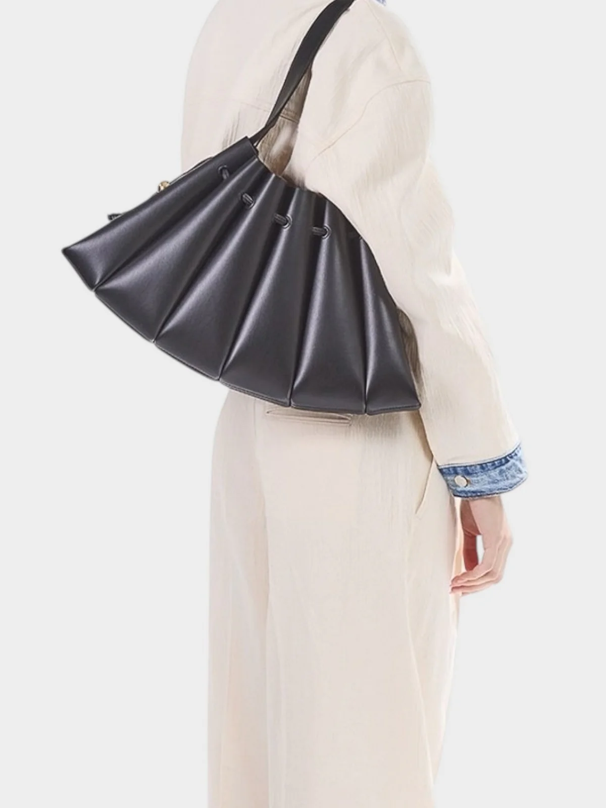 THEMOIRè Borsa Donna CALIPSO VEGAN FABRIC 261WTMC00OOVF JET BLACK JET BLACK - Image 2