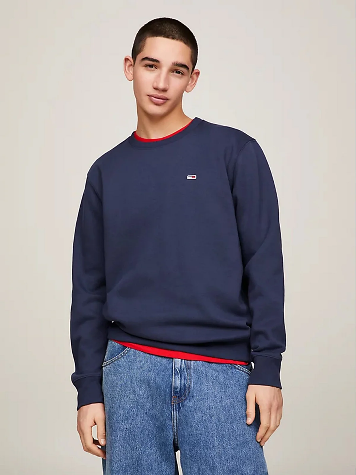 TOMMY HILFIGER Felpa Uomo  DM0DM09591 C87 Blu - Image 3