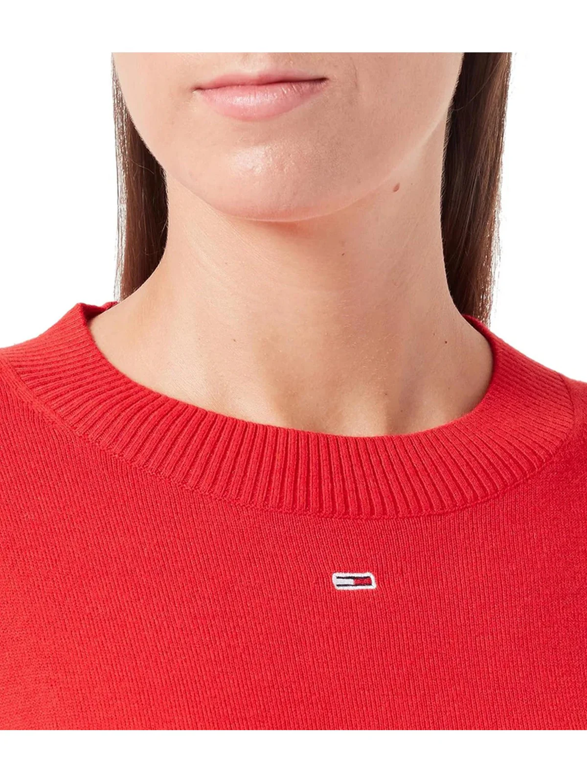 TOMMY HILFIGER Maglione Donna DW0DW16534 XNL Rosso - Image 3