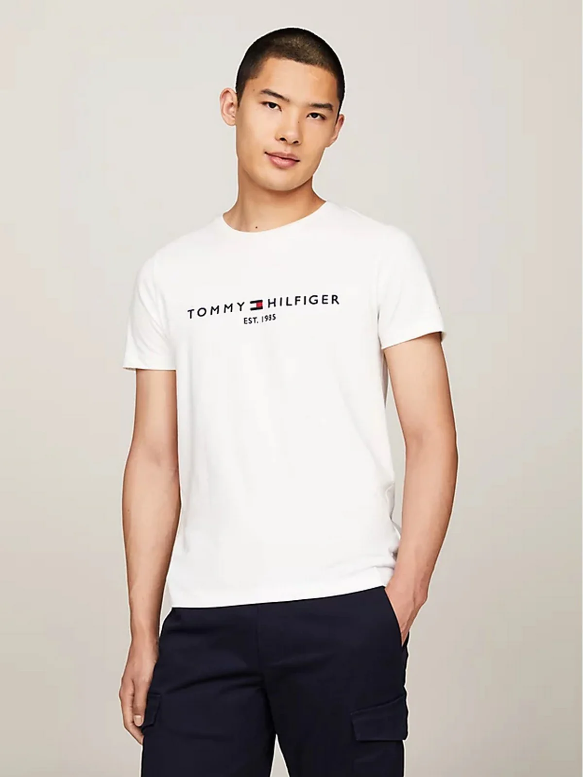 TOMMY HILFIGER T-Shirt e Polo Uomo  MW0MW11465 118 Bianco - Image 2
