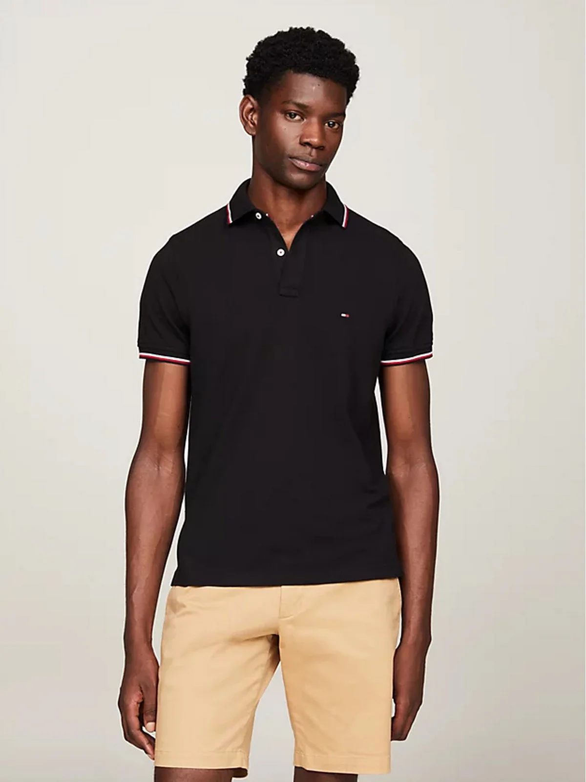 TOMMY HILFIGER T-Shirt e Polo Uomo  MW0MW13080 BDS Nero - Image 2