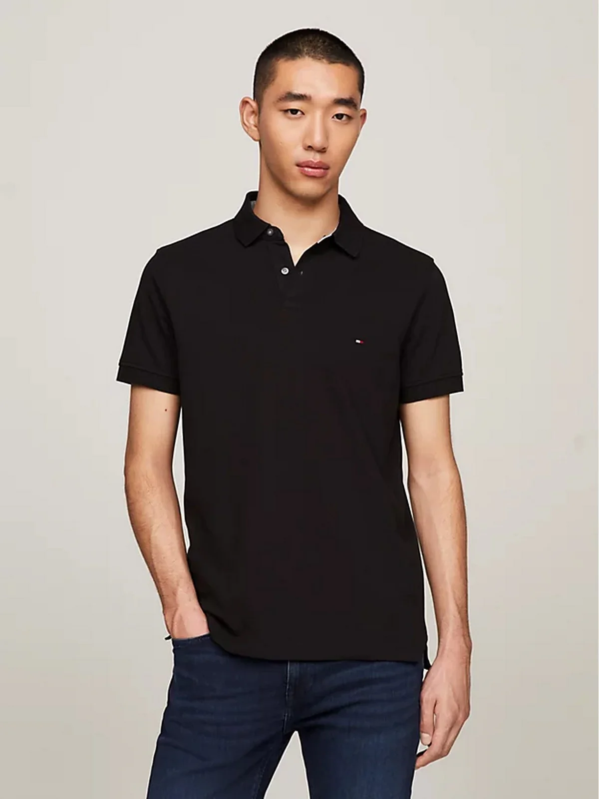 TOMMY HILFIGER T-Shirt e Polo Uomo  MW0MW17770 BDS Nero - Image 4