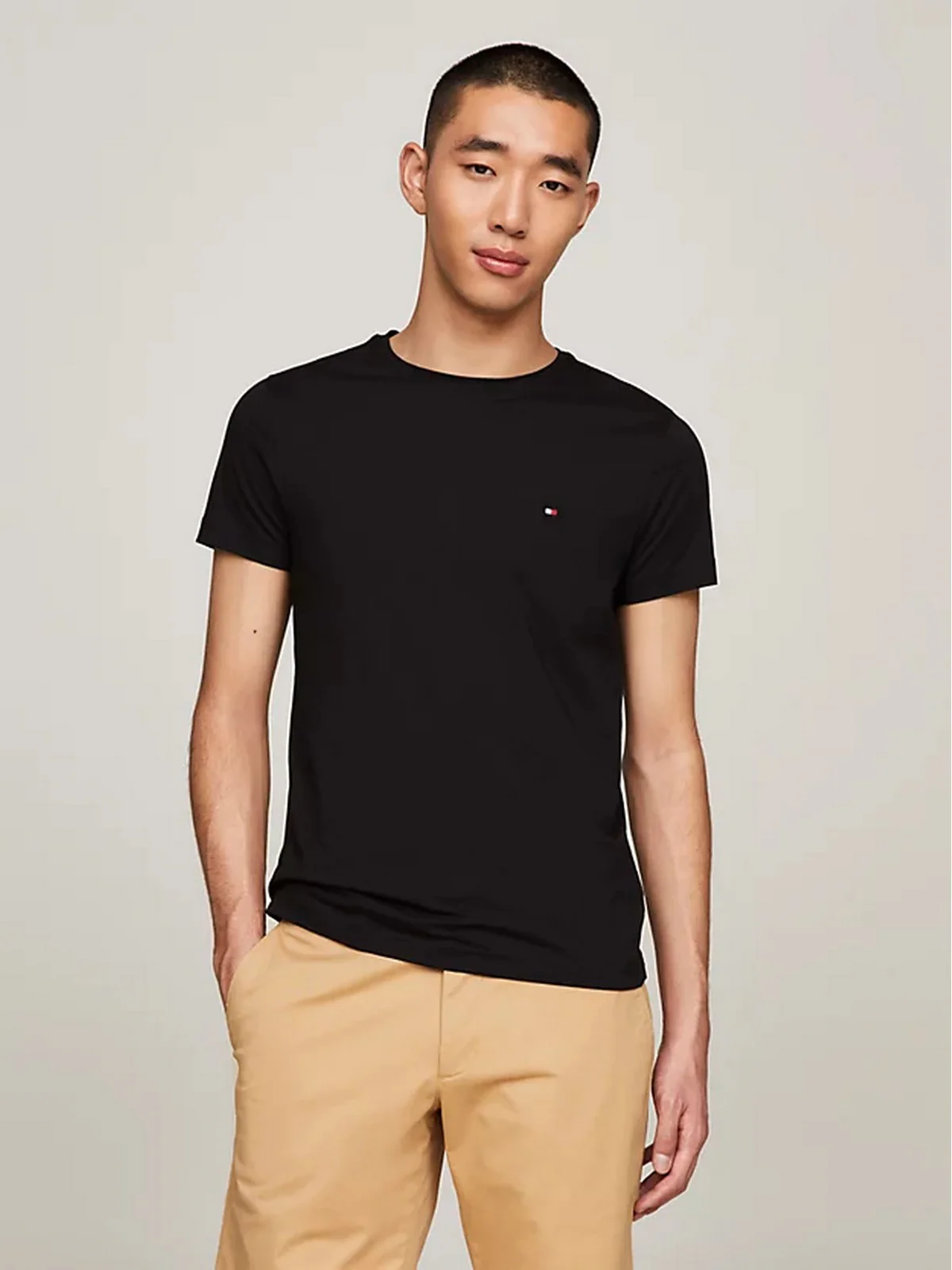 TOMMY HILFIGER T-Shirt e Polo Uomo MW0MW27539 BDS Nero - Image 3