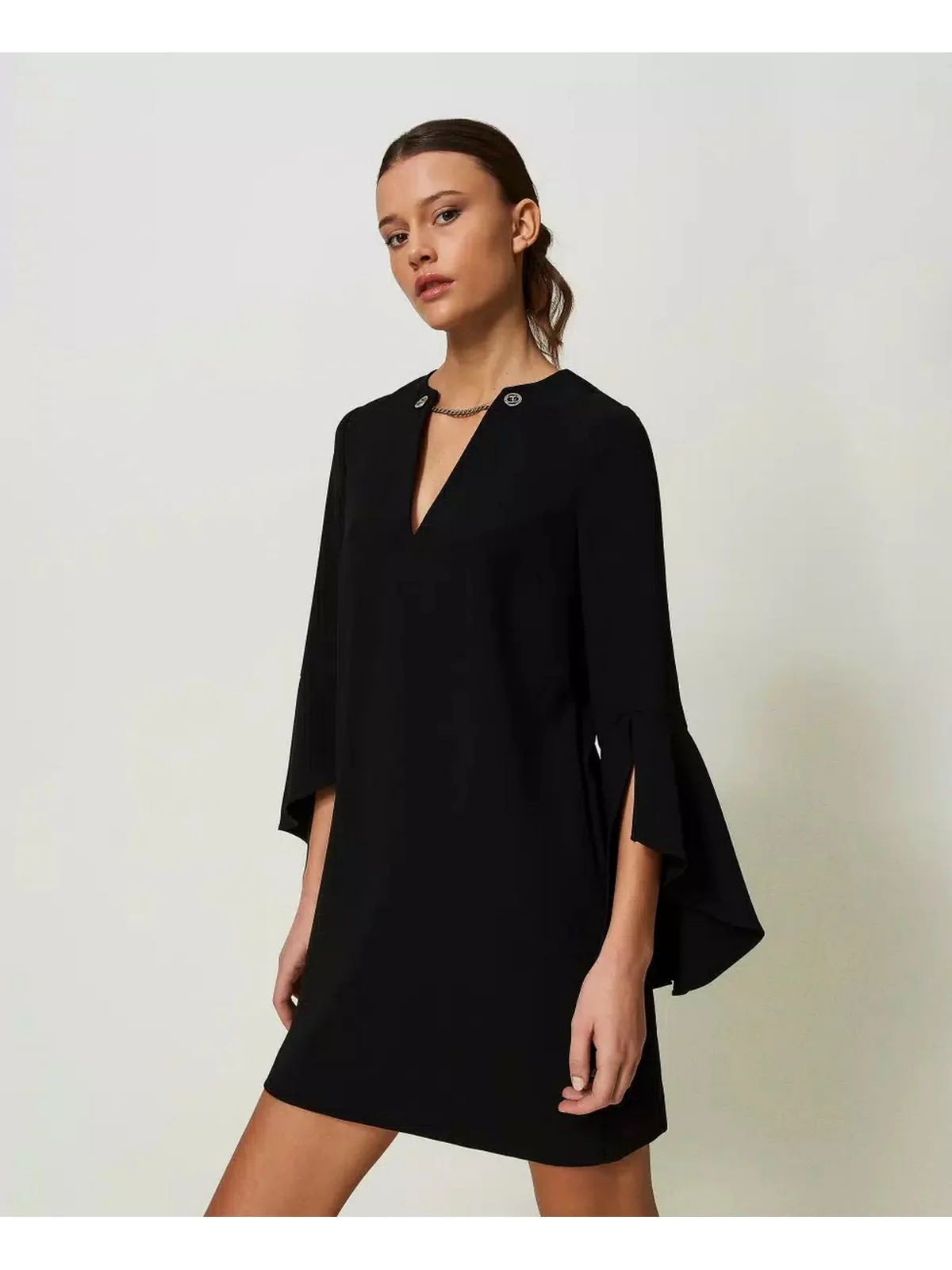 TWINSET Abito Donna  241TP2292 00006 Nero - Image 3