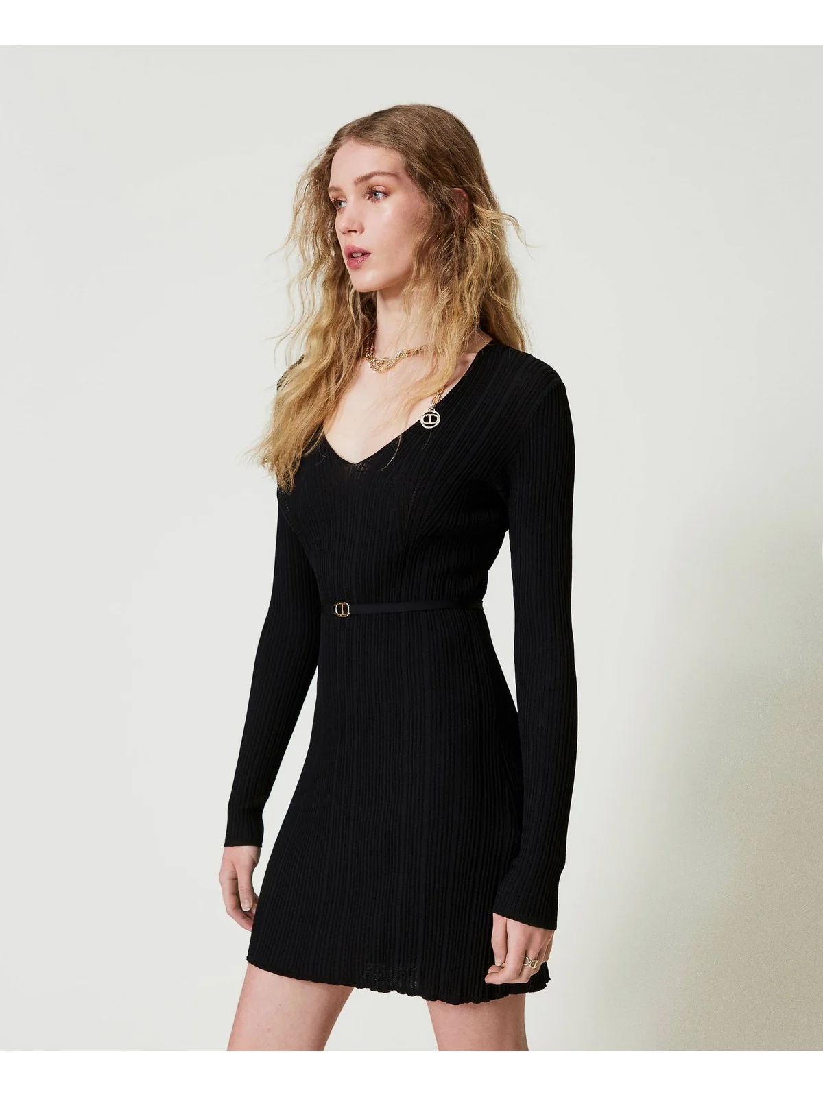 TWINSET Abito Donna  242TP3041 00006 Nero - Image 3