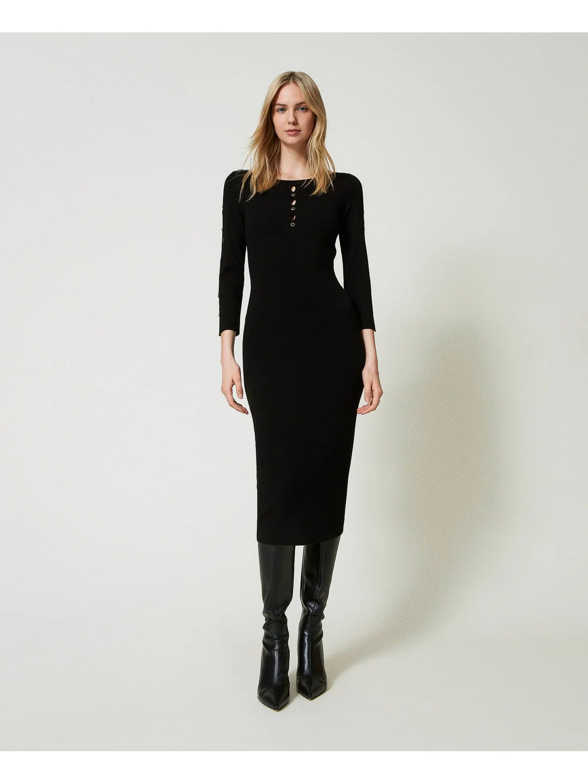 TWINSET Abito Donna  242TP3313 00006 Nero - Image 2