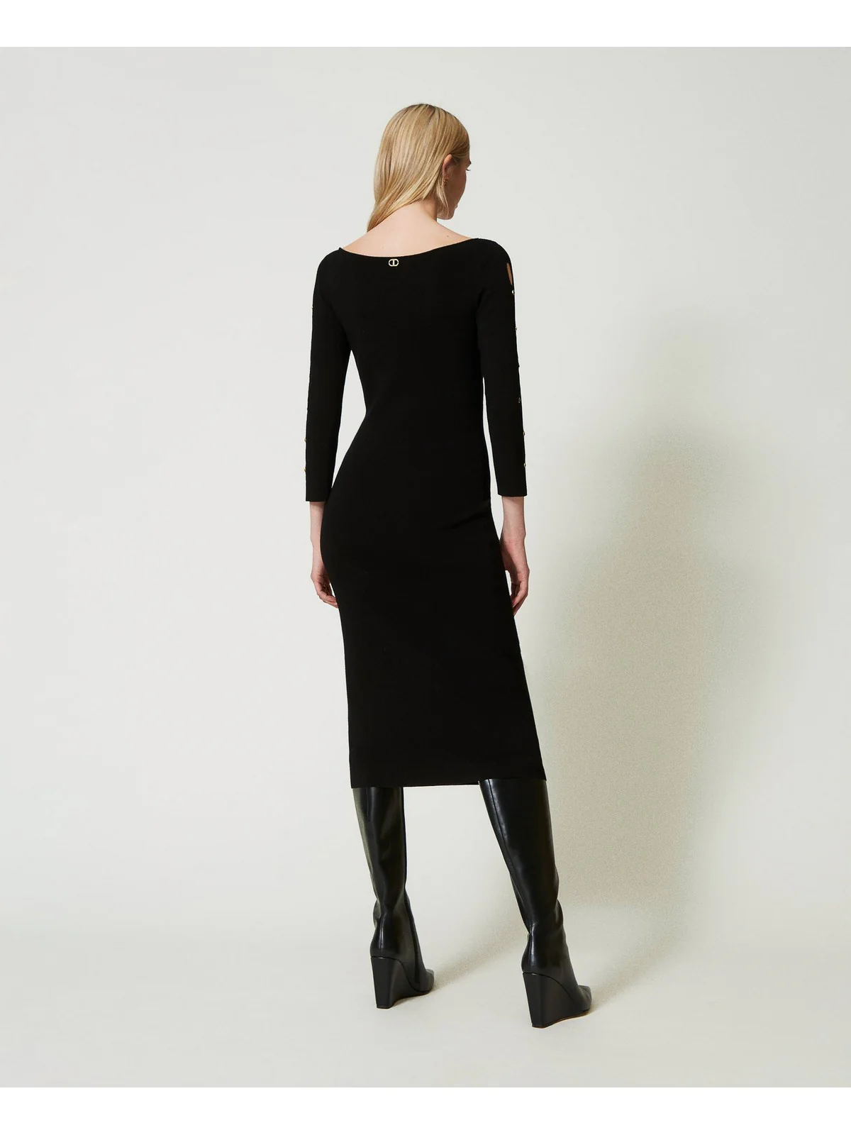 TWINSET Abito Donna  242TP3313 00006 Nero - Image 3