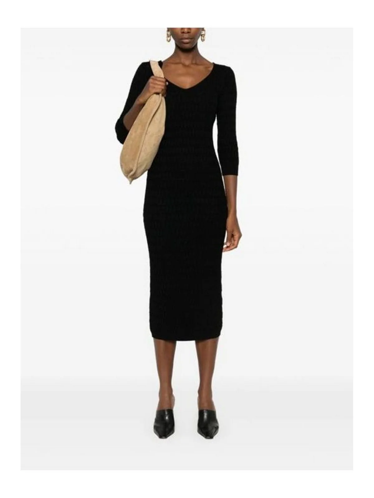 TWINSET Abito Donna  242TP3345 00006 Nero - Image 2