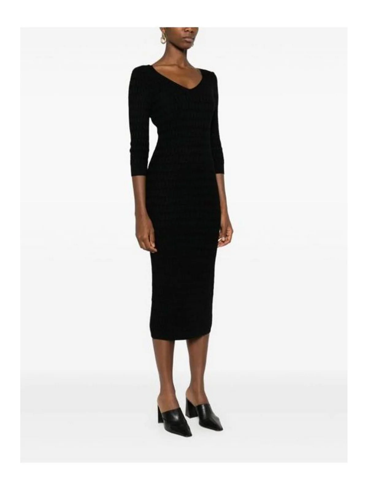 TWINSET Abito Donna  242TP3345 00006 Nero - Image 3