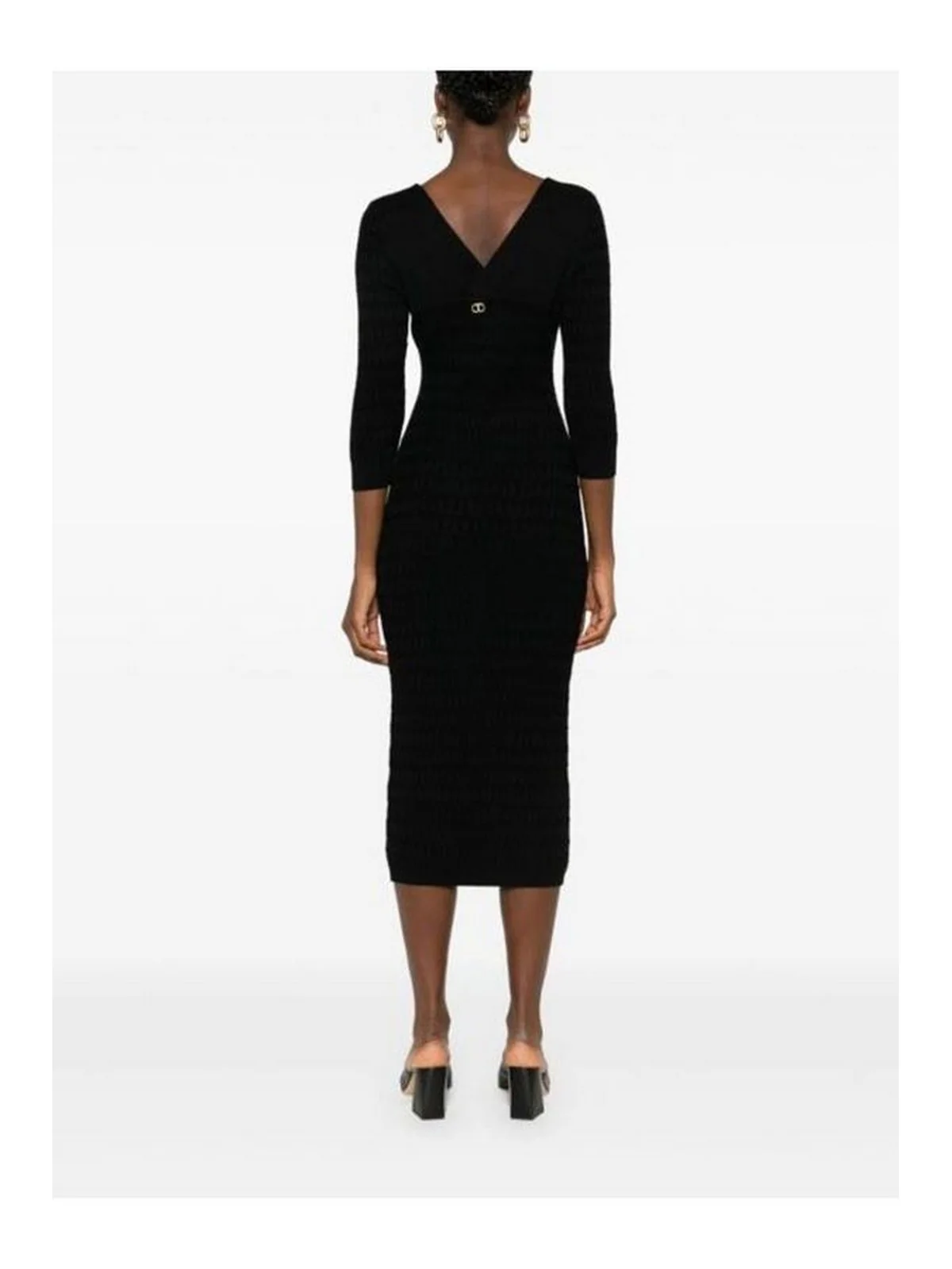 TWINSET Abito Donna  242TP3345 00006 Nero - Image 4