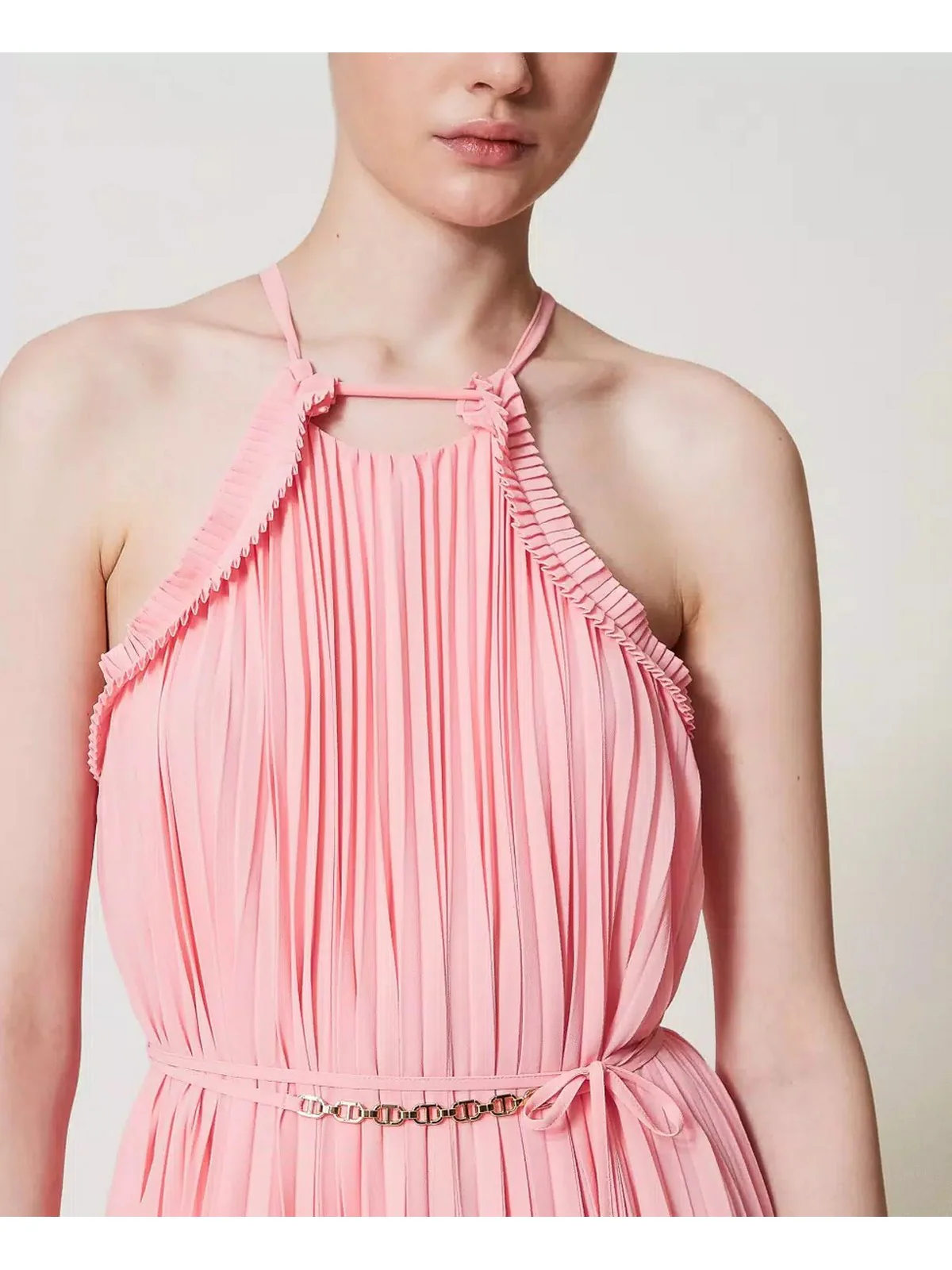 TWINSET Abito Donna  251TP2332 12142 Rosa - Image 3