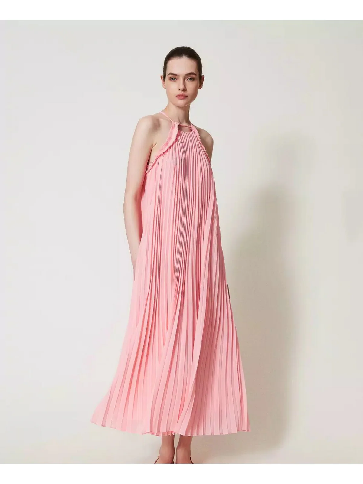 TWINSET Abito Donna  251TP2332 12142 Rosa - Image 4
