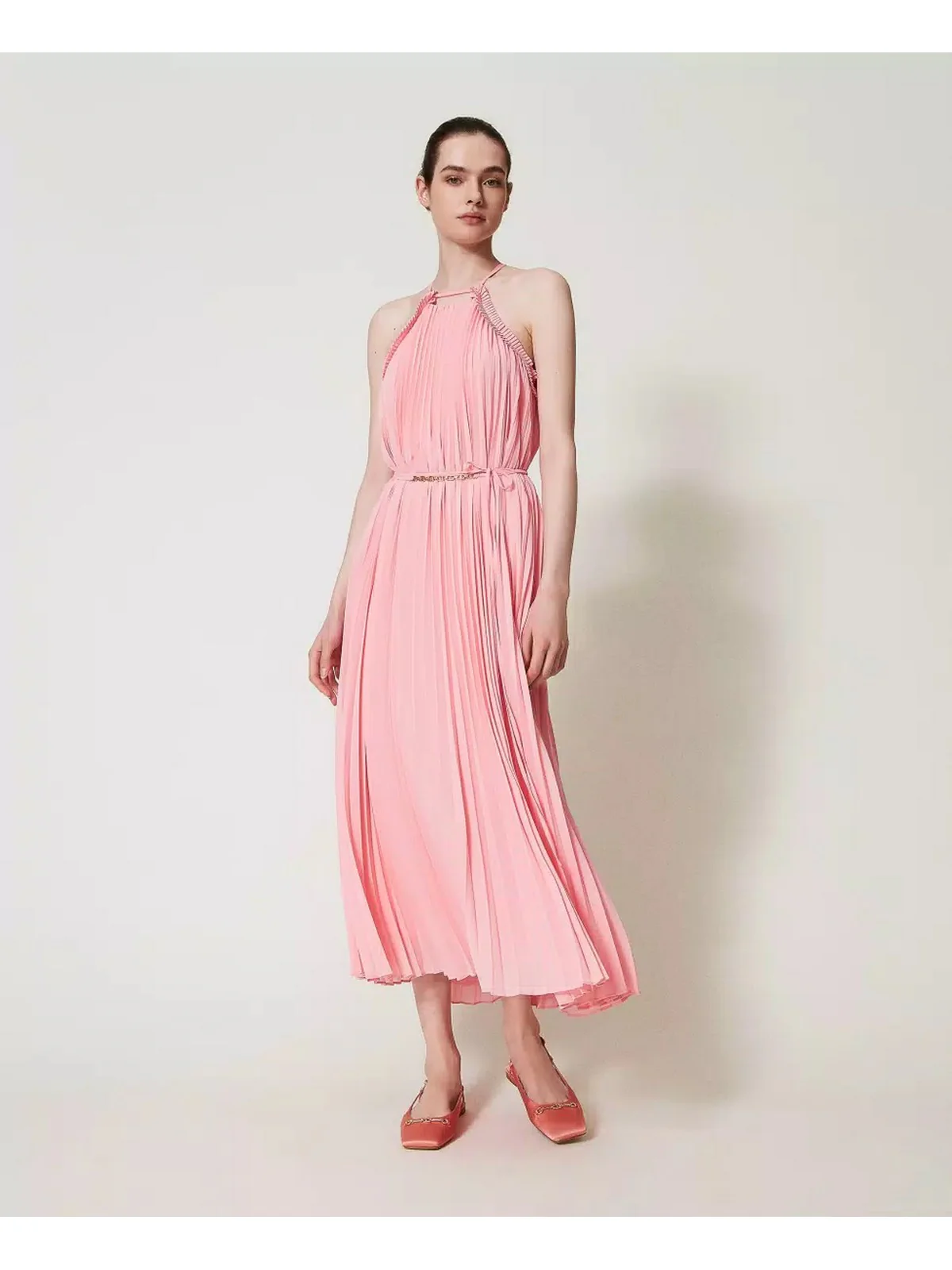 TWINSET Abito Donna  251TP2332 12142 Rosa - Image 5