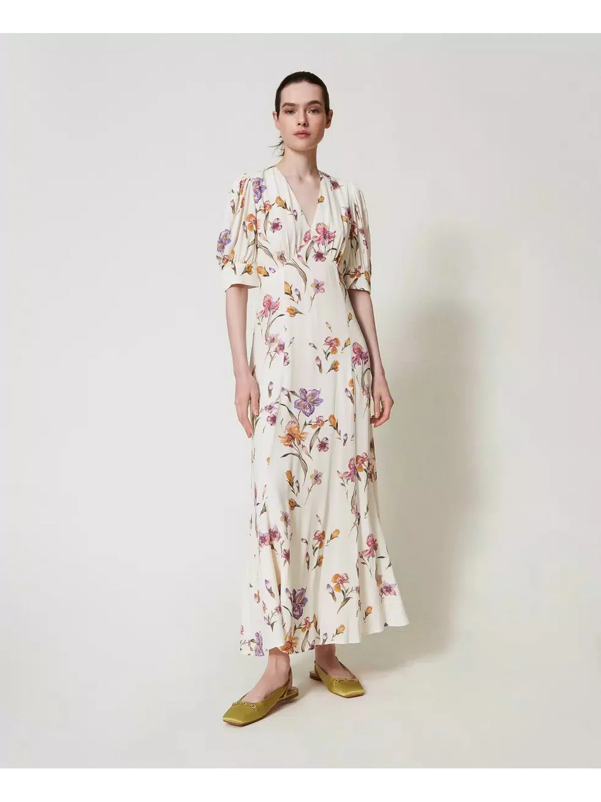 TWINSET Abito Donna  251TP2770 12329 Bianco - Image 2