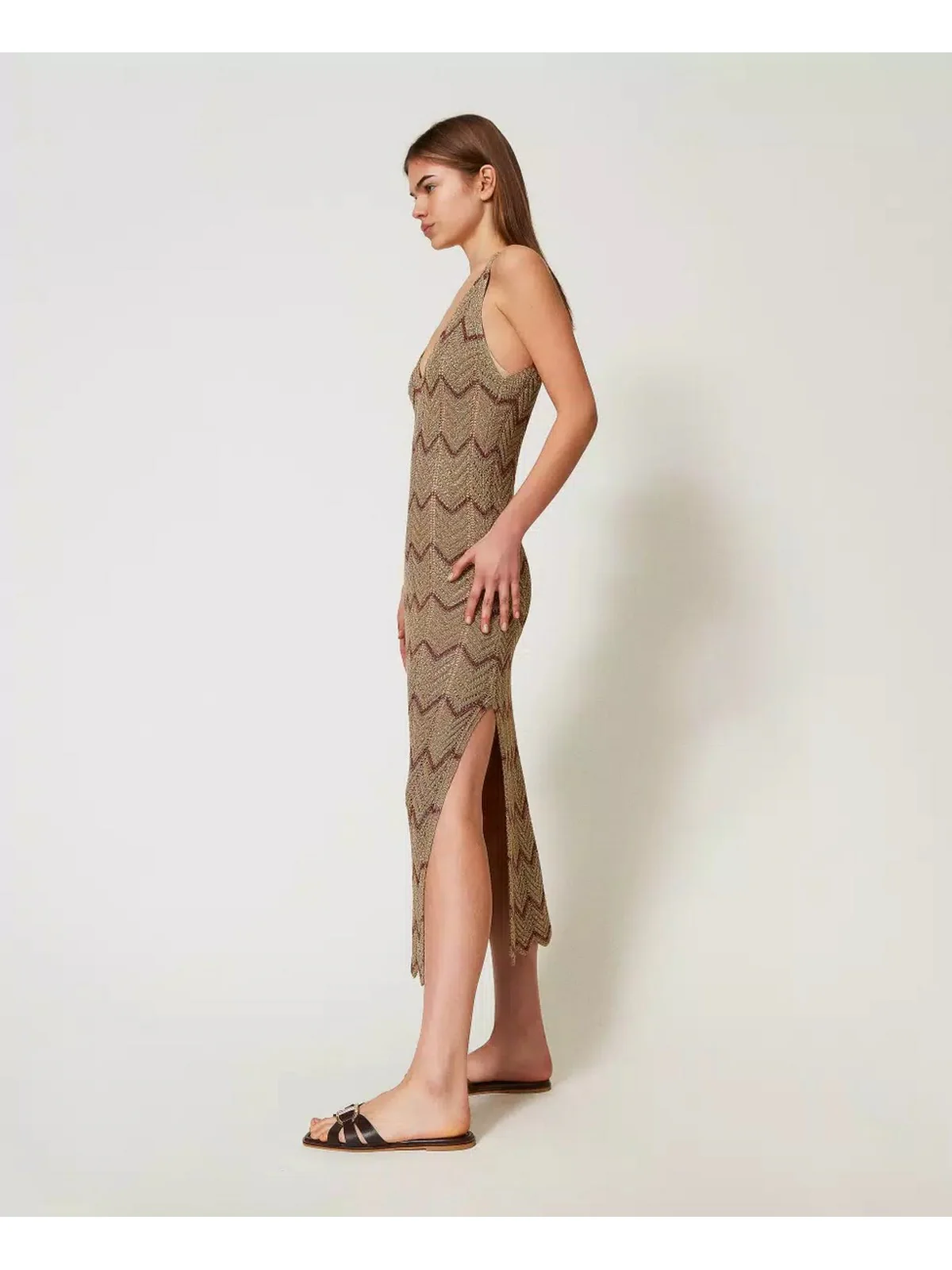 TWINSET Abito Donna  251TT3197 12528 Verde - Image 2