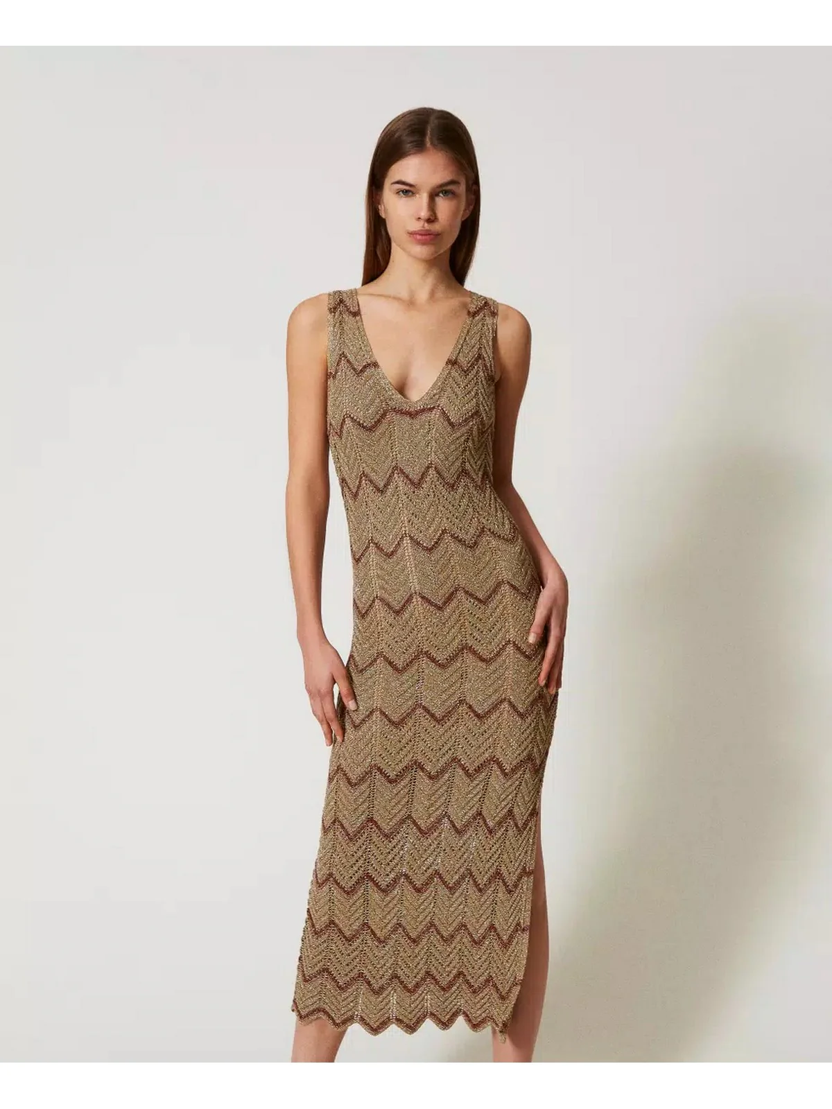 TWINSET Abito Donna  251TT3197 12528 Verde - Image 5