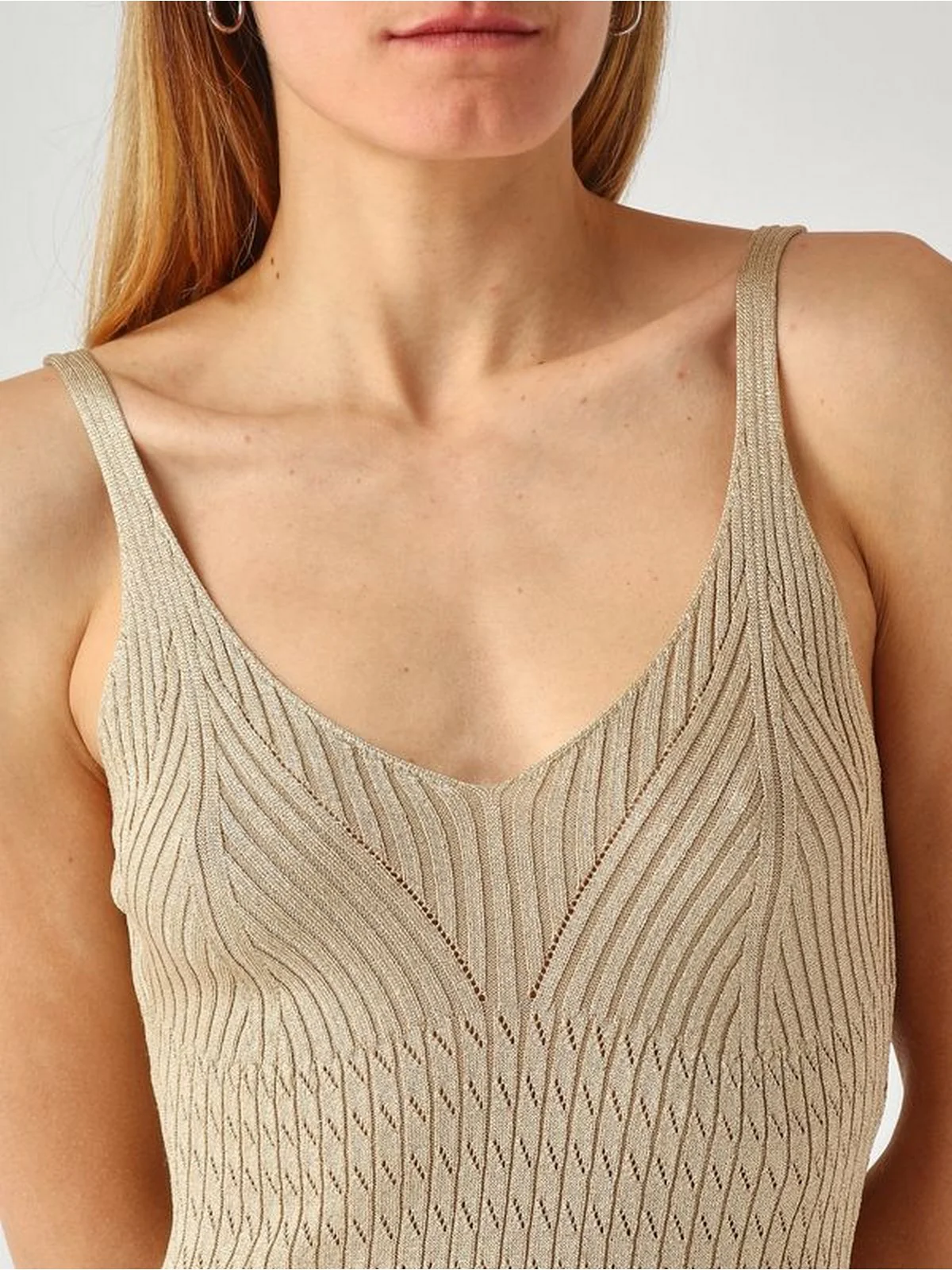 TWINSET Abito Donna  261TT3011 13574 DELICATE SAND LUREX - Image 2