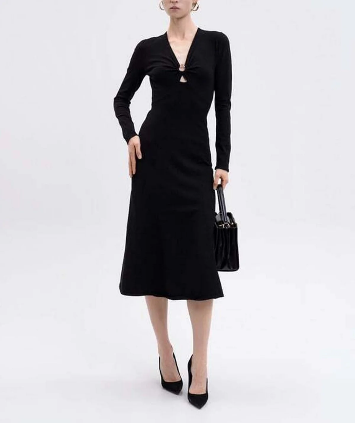 TWINSET Abito Donna MIX VISCOSE NEW FIT 252TP3140 00006 Nero - Image 2