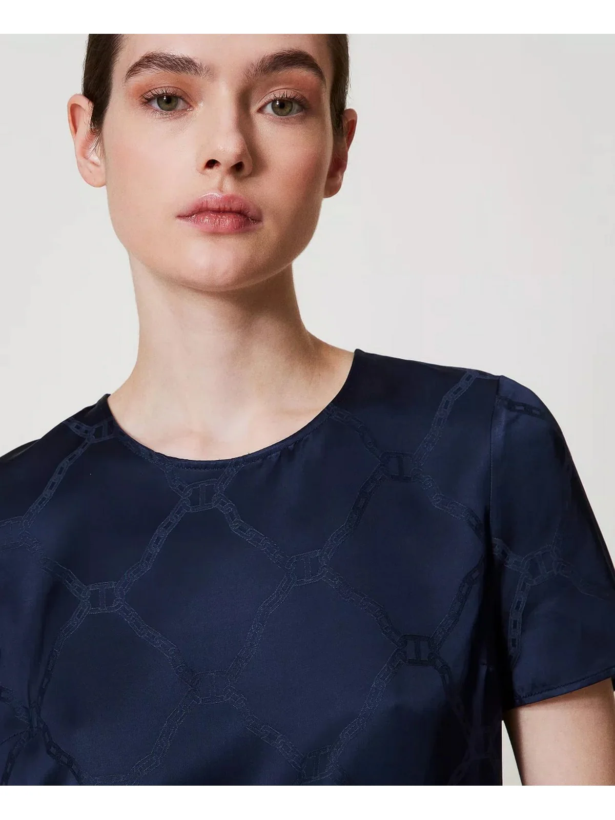 TWINSET Blusa Donna 251TP2012 00384 Blu - Image 5