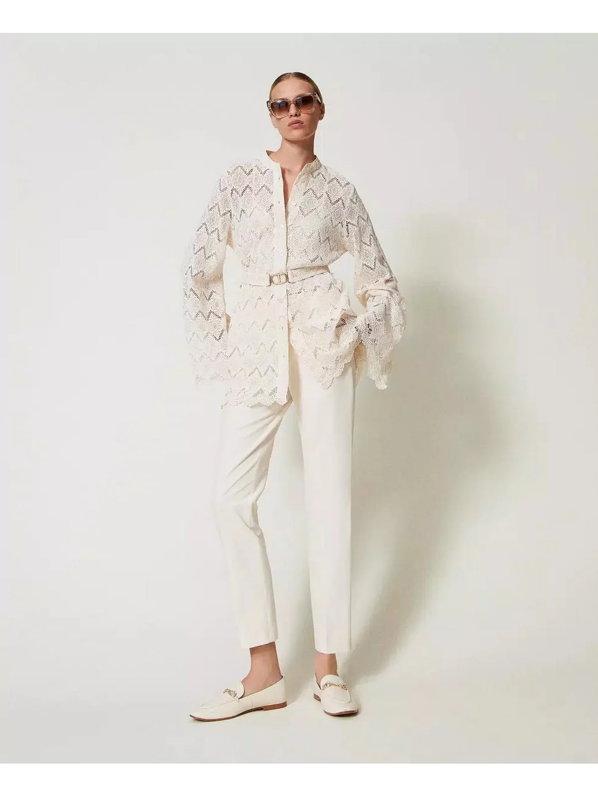 TWINSET Blusa Donna  251TP2406 12140 Beige - Image 2