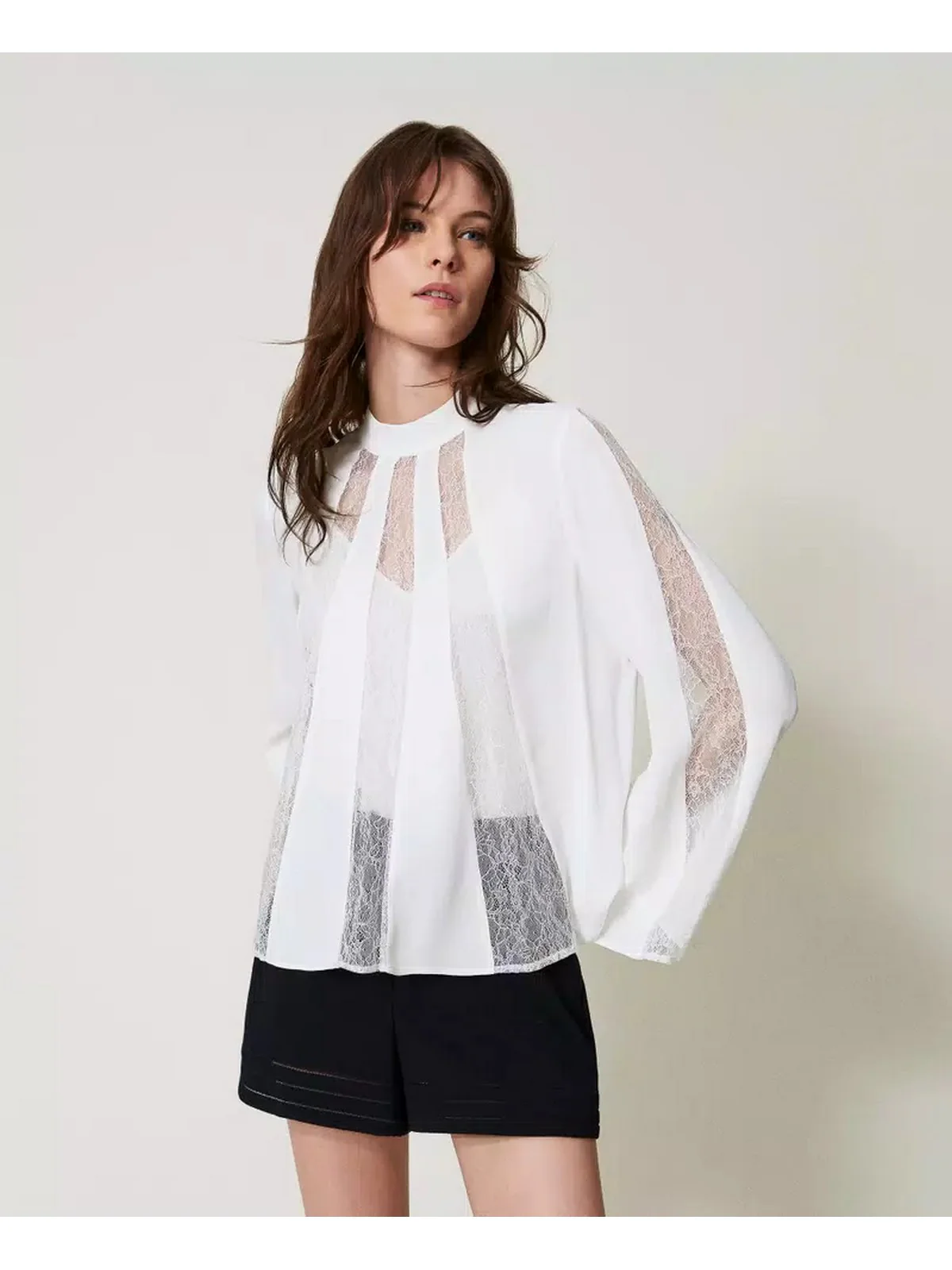 TWINSET Blusa Donna  251TP2413 00282 Bianco - Image 2